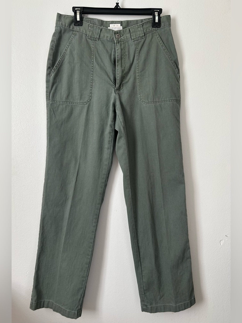 Liz Claiborne Lizwear Tabitha Olive Green Stretch Jeans Pants Size 12